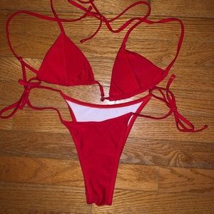 Tiny Red Bikini